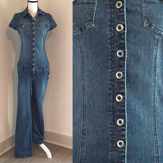 Vintage Hi Jeans,1990s Denim Jumpsuit,1990s Denim