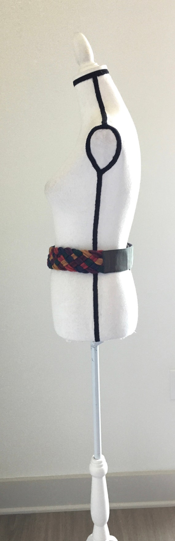 1970s Braided Belt,1970s Multicolored Belt,Vintag… - image 2