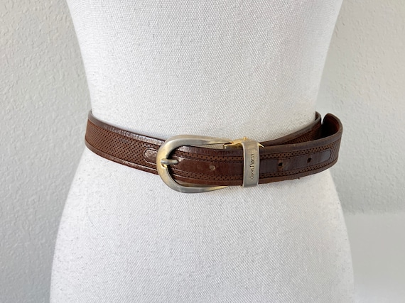 小物 1990s comme des garcons robe leatherbelt Comme Des Garcons red leather armor belt — JAMES VELORIA