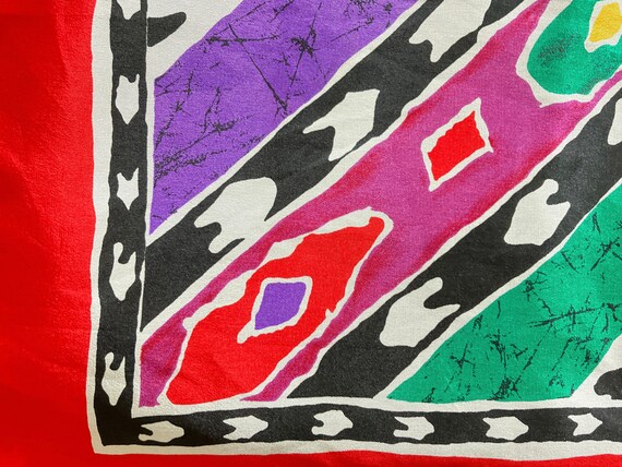 Vintage Vera, 1980s Abstract Graphic Scarf - image 8