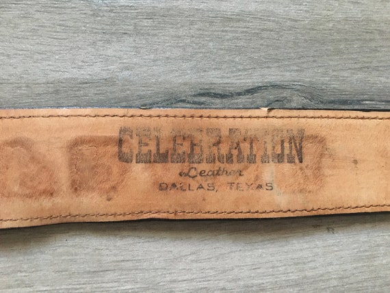 Vintage Celebration Leather, Vintage Hand Tooled … - image 9