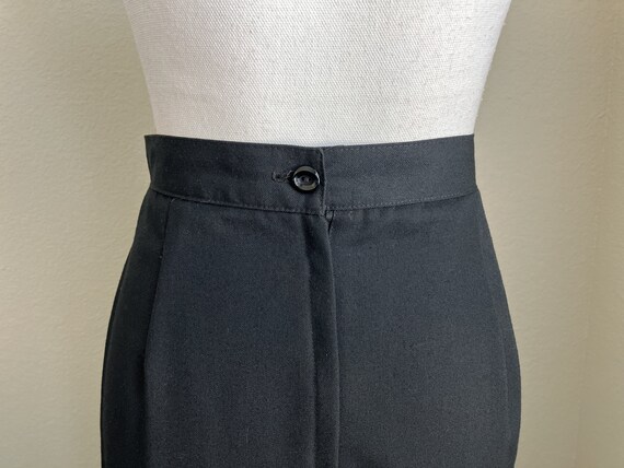 1990s Pleated Midi Skirt, Vintage Long Black Skirt - image 6