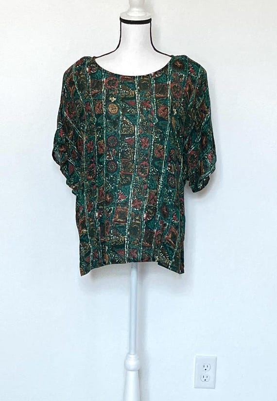 1990s Multicolor Pullover Top - image 2