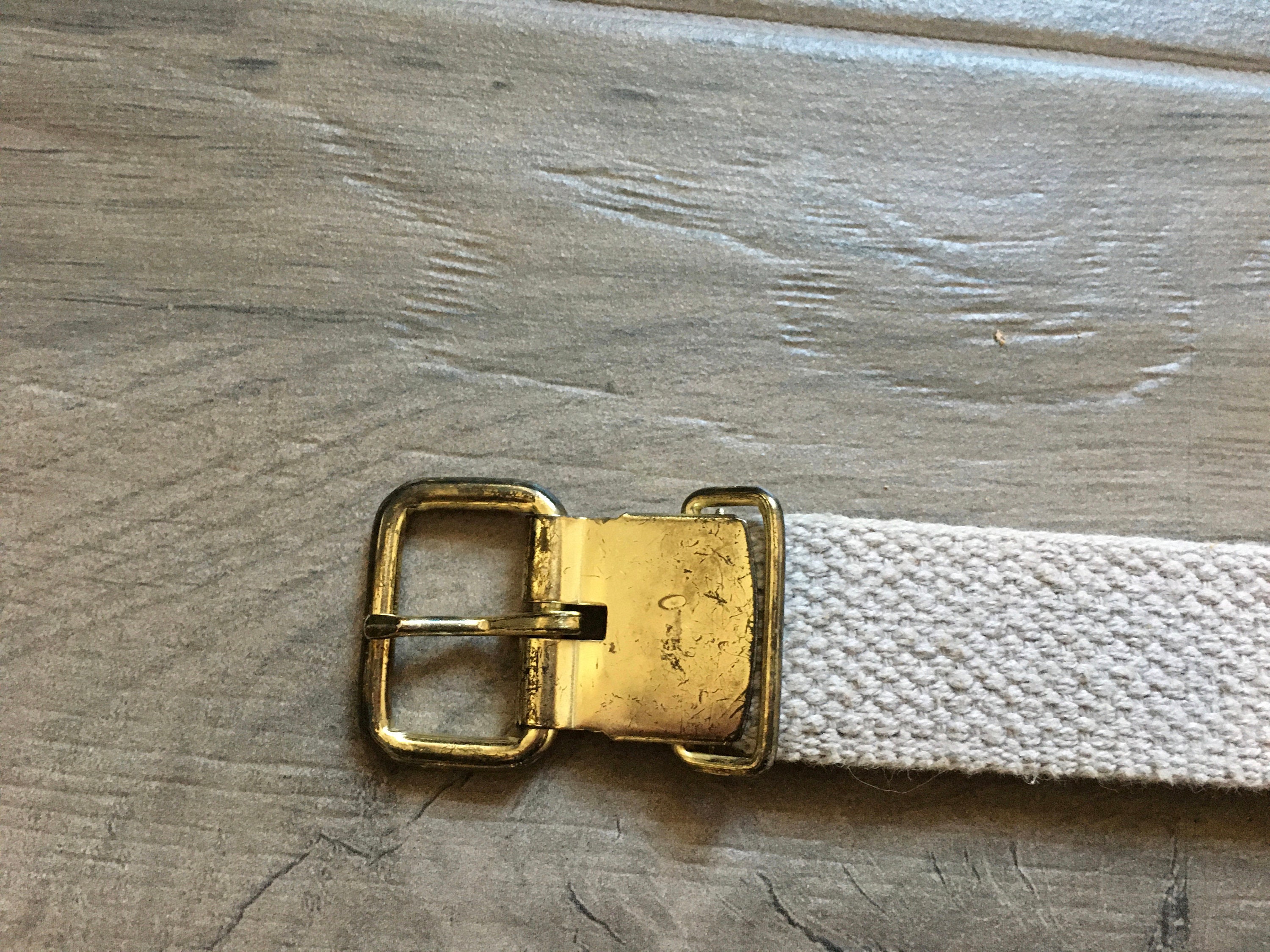 1980s Vintage Canvas Leather Belt: Preppy Style - Etsy display picture 1