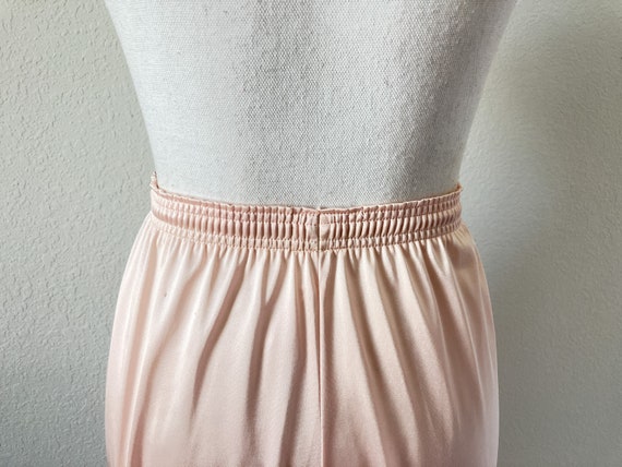 1970s Pink Nylon Pajama Pants, Vintage Satin PJ P… - image 6