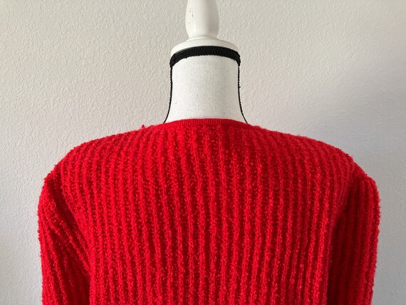 1960s Wool Cardigan, 1950s Nubby Granny Sweater - image 7
