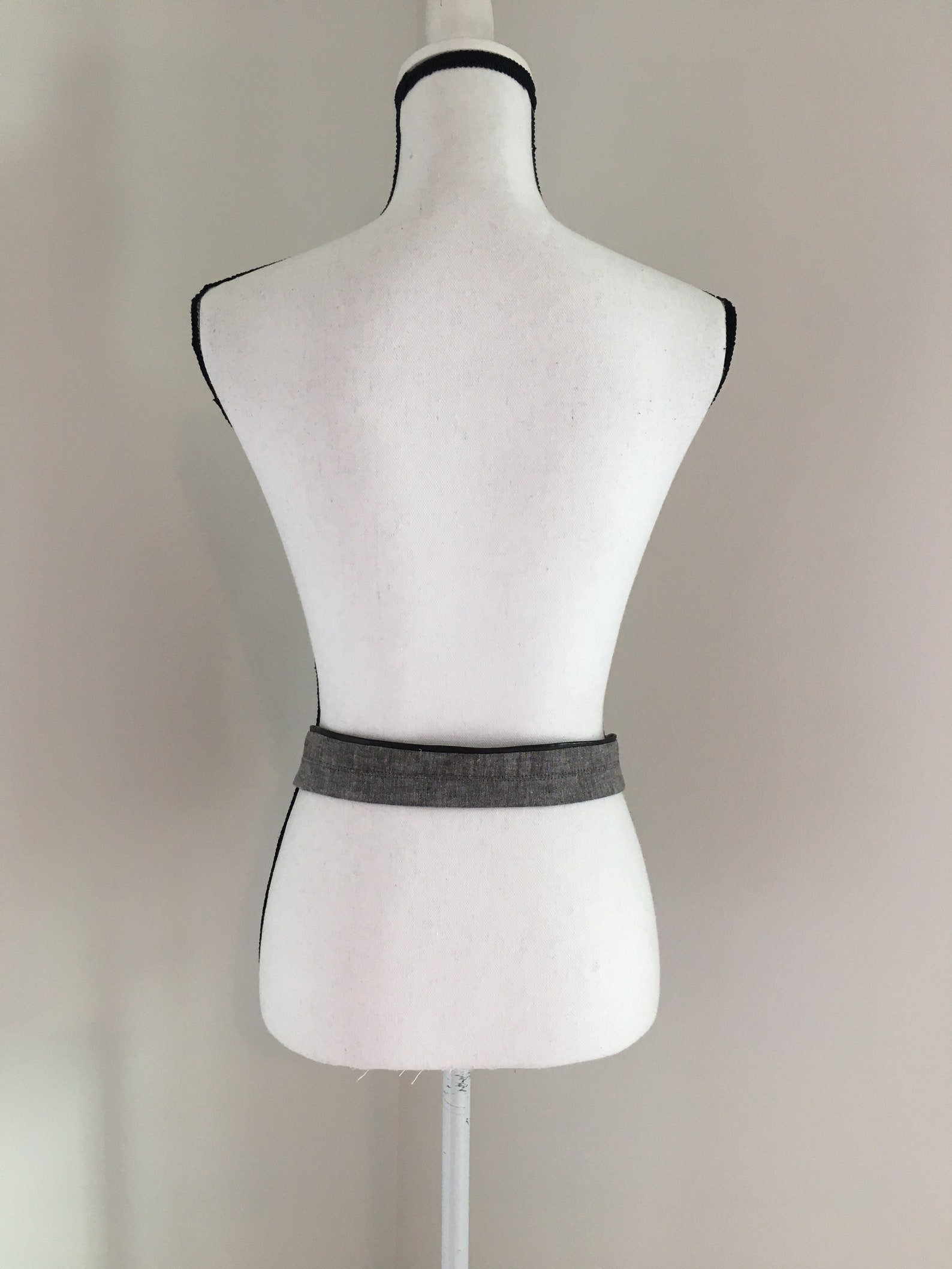 Vintage Fabric Belt1970s Cloth Belt with Leather TrimVintage Etsy