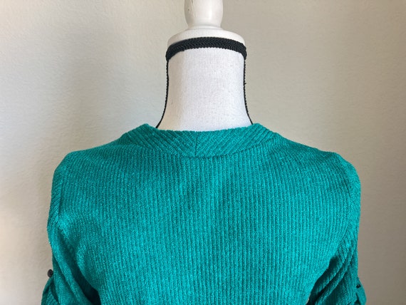 1970s Kelly Green Belted Dress, 1980s Terry Cloth… - image 8