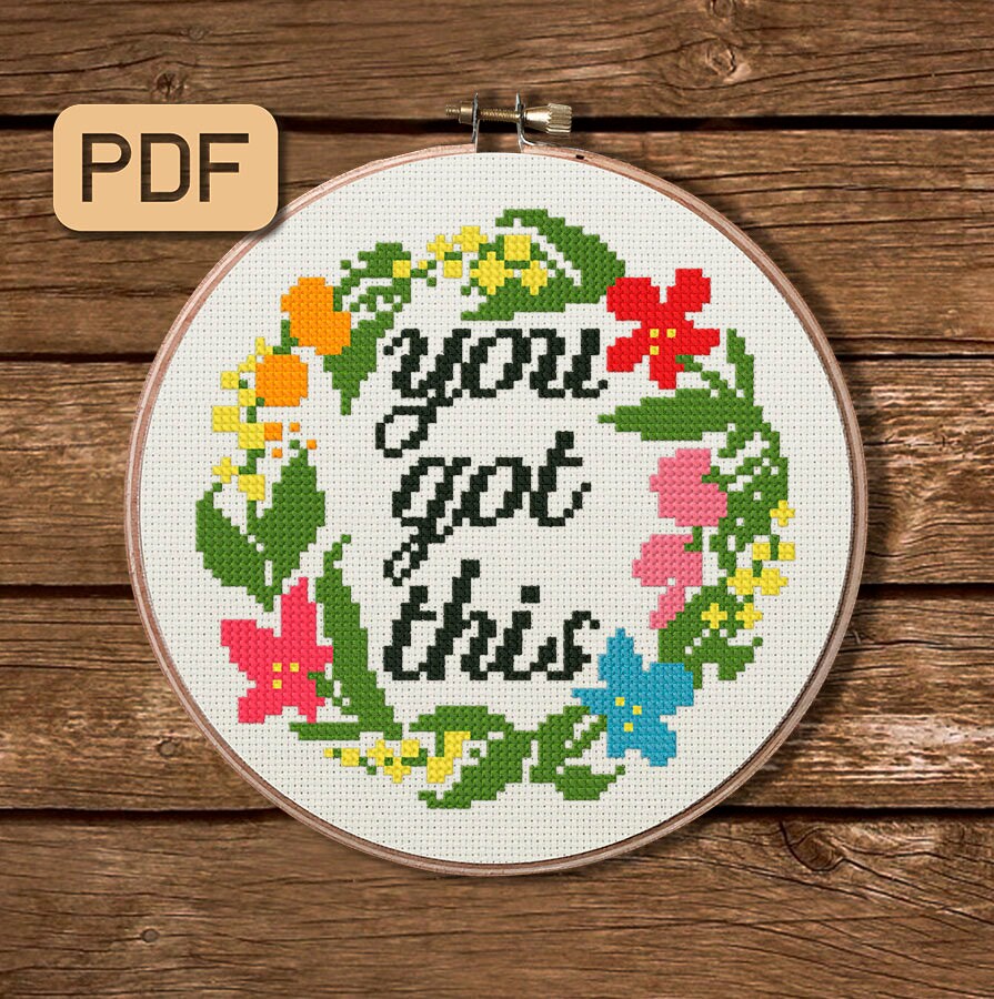 You Got This Cross Stitch Pattern Subversive Cross Stitch Etsy