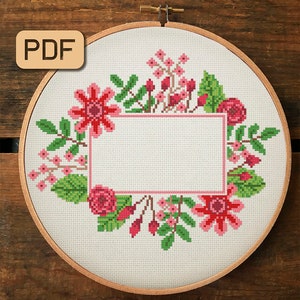 Stickmuster mit floraler Bordüre Stickmuster mit Blumenrahmen Nadelspitze pdf