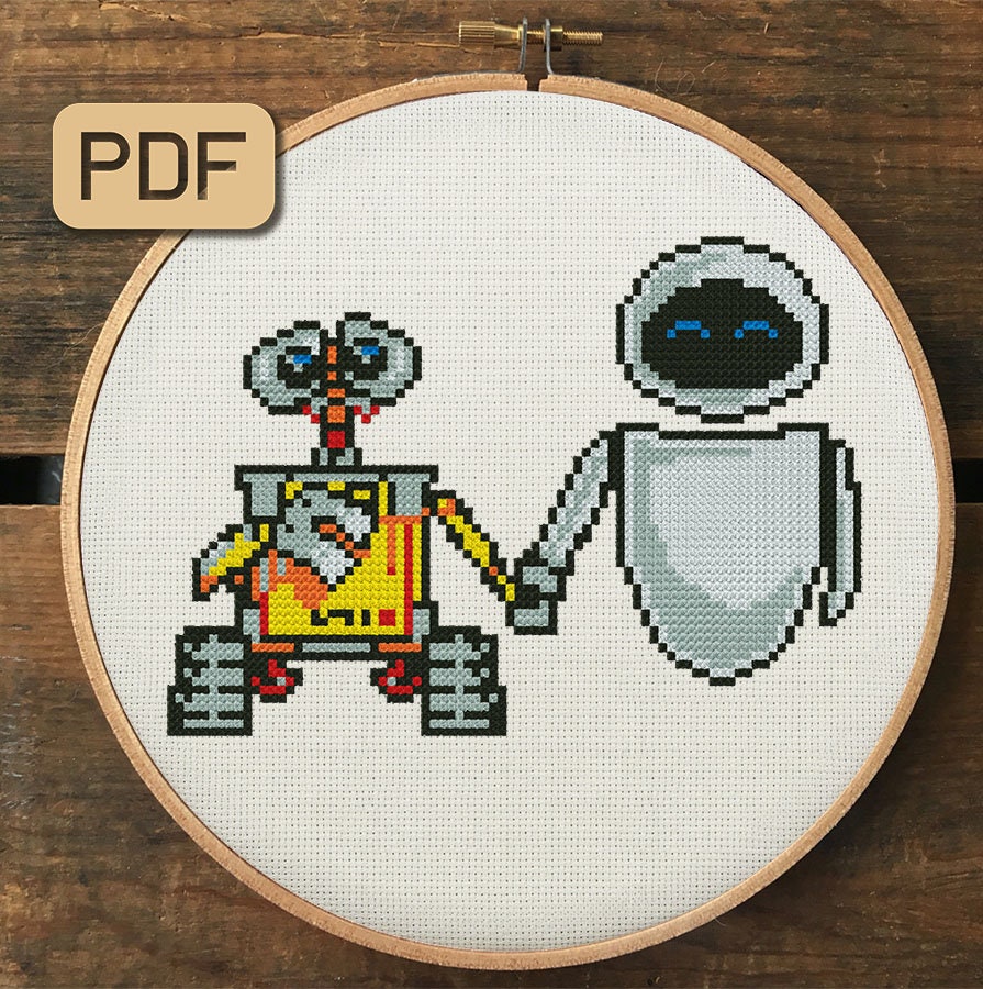 WALLE Cross Stitch Pattern Pdf Etsy