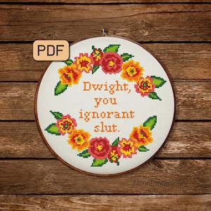 Funny Cross Stitch Pattern Sassy Cross Stitch PDF Snarky Xstitch Design Instant Download