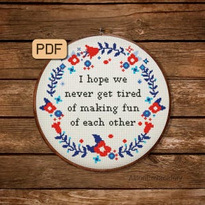 Funny Cross Stitch Pattern Sarcastic Cross Stitch Pdf Sassy Cross Stitch Chart Instant Download