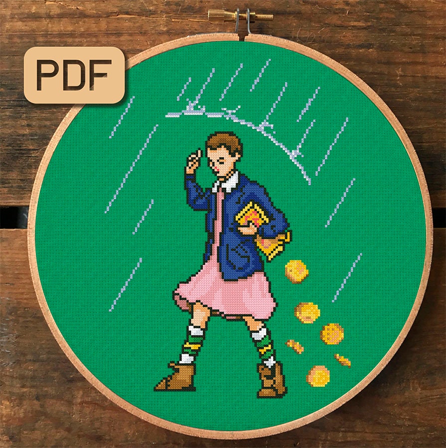 Eleven Stranger Things Cross Stitch Pattern Digital PDF Etsy