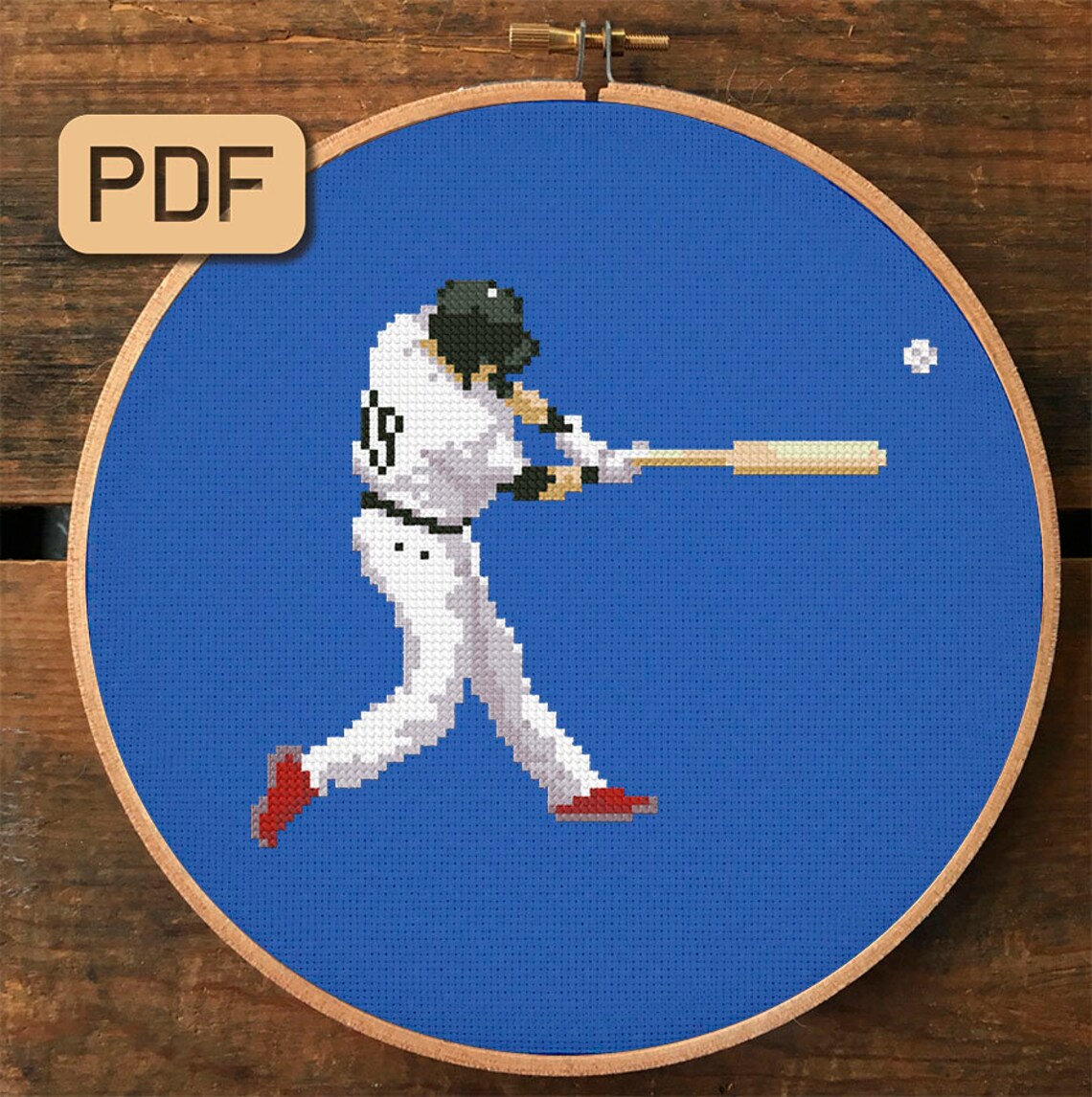 Modern cross stitch pattern mlb baseball cross stitch chart Etsy