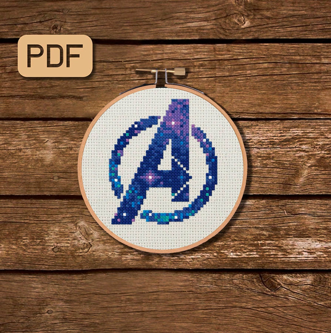 Avengers Cross Stitch Pattern Marvel Cross Stitch Pdf Galaxy Cross