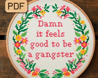 Lyrics Cross Stitch Pattern English Rock Band Cross Stitch 1970s Cross Stitch Glam Cross Stitch Famous People Cross Stitch Celebrity Song
