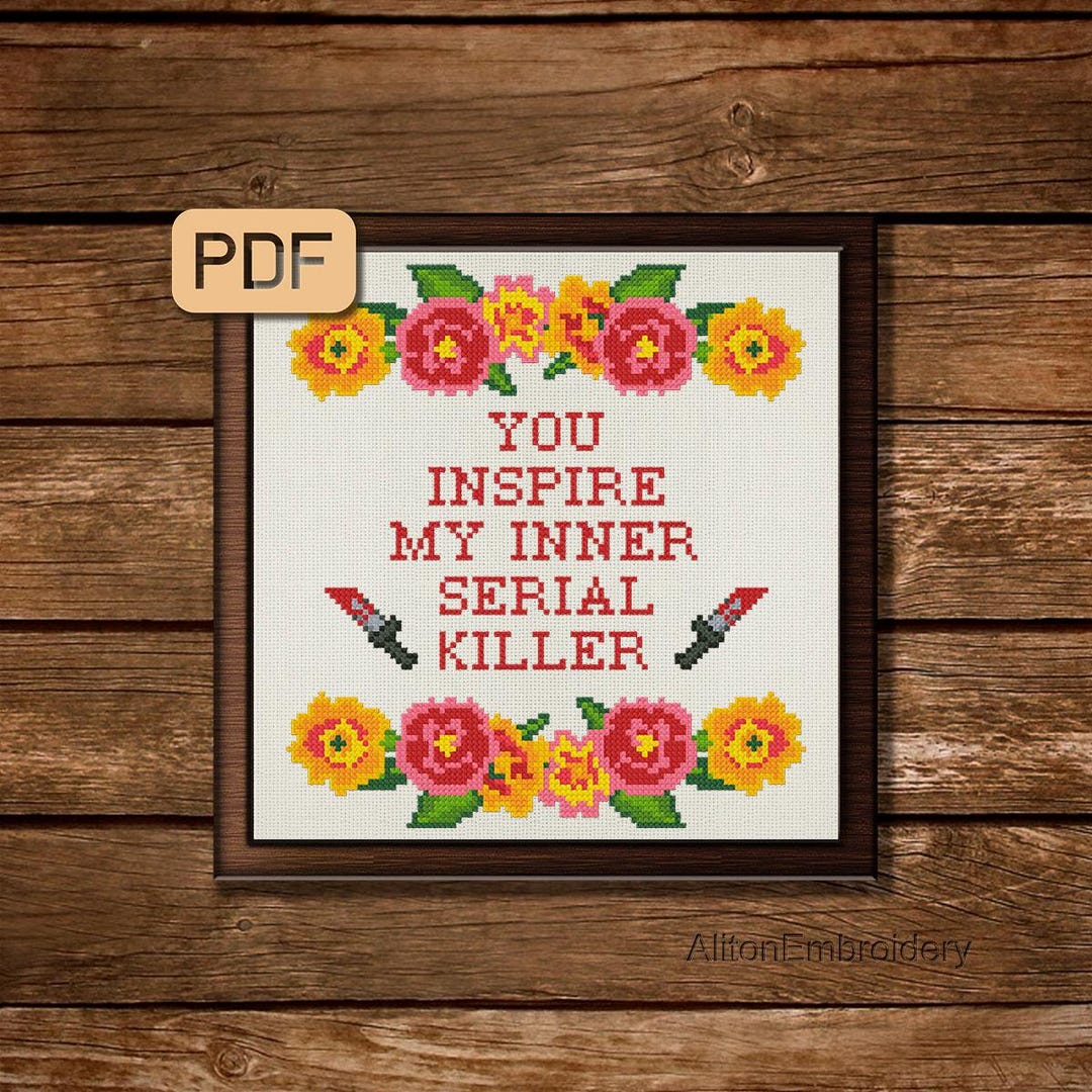 Funny Cross Stitch Pattern Sarcastic Cross Stitch PDF Snarky Embroidery ...