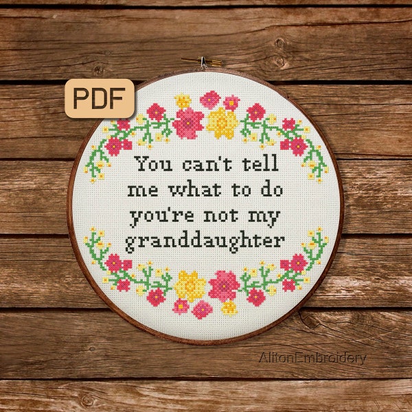 Granddaughter Cross Stitch Patterns Etsy