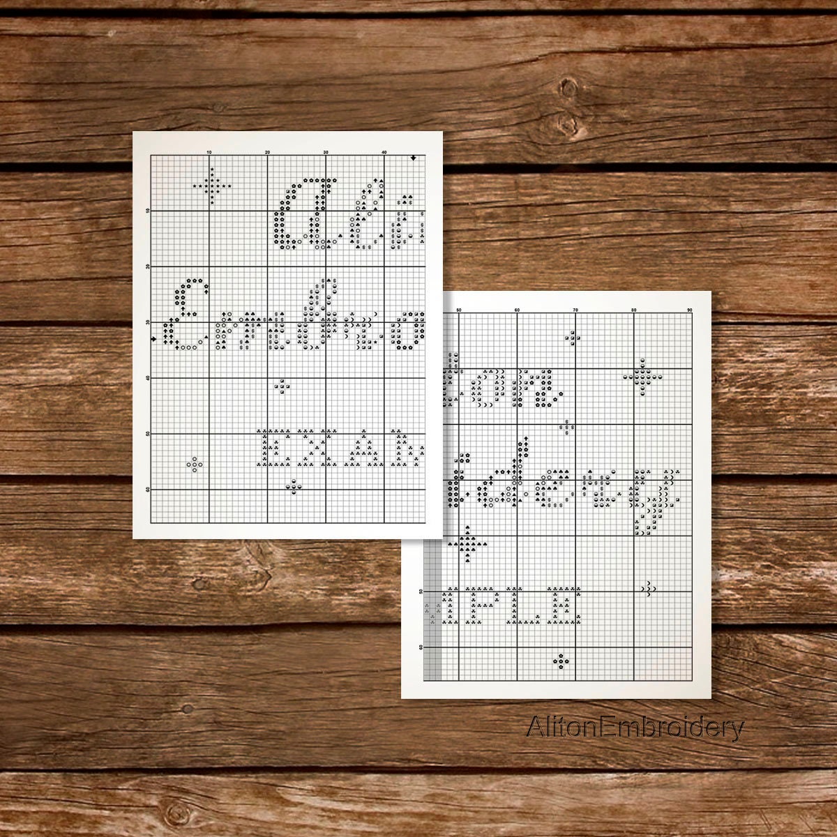 Abillyn Stamped Cross Stitch Kit - Music Note 'Ice And Fire' Pattern, 30x30cm Pre-Printed Embroidery Starter Kit - View #5