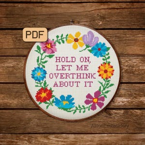 Funny Cross Stitch Pattern Sarcastic Cross Stitch Pdf Snarky Embroidery Hoop Art Digital Art