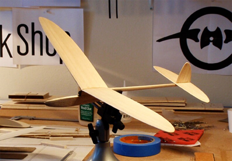 Jetco Thermic 20 18 Balsa Handlaunch Glider Kit With Plans and