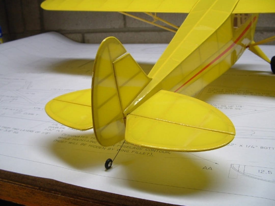 Comet Piper Cub Cruiser 40 Inch Span Laser Cut Partial Kit With Plan