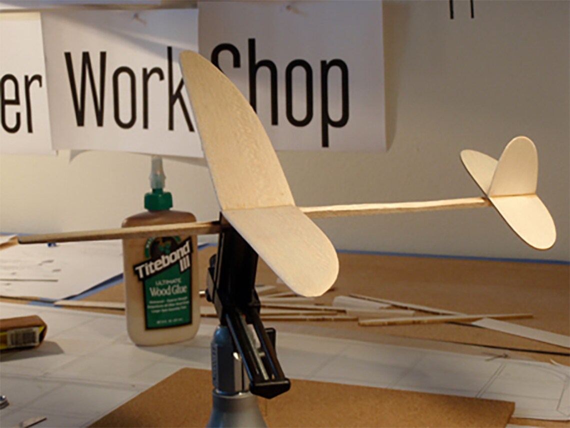 Jetco Thermic 18 13 Classic Balsa Handlaunch Glider Kit With Plans and