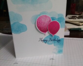 Birthday Card-Balloons