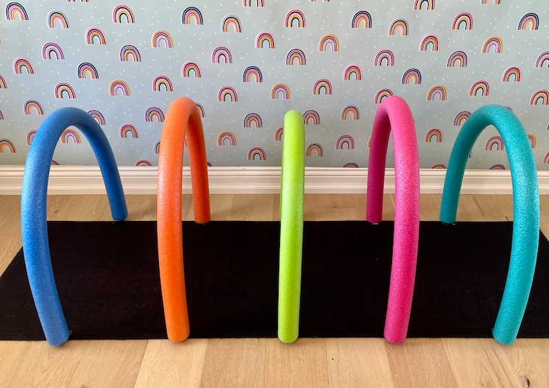 Pool Noodle Anchors, Rainbow Arch Holders. Preschool, Physical Therapy