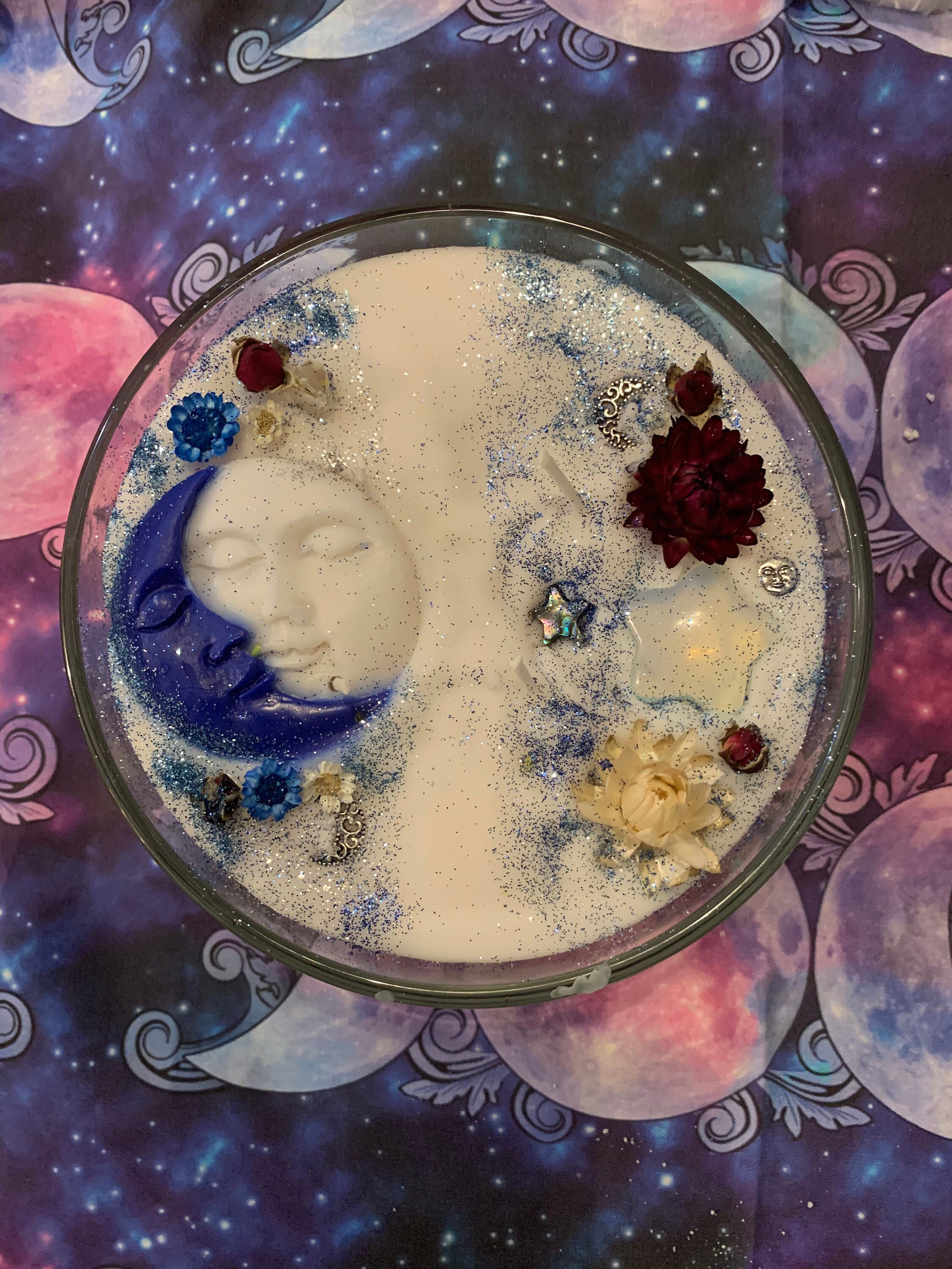 Full Moon Candle Etsy