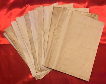 Naturally Aged Paper Pages
