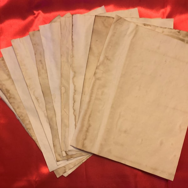 Naturally Aged Paper Pages