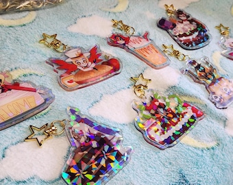 Llaveros Holográficos de Hazbin Crew