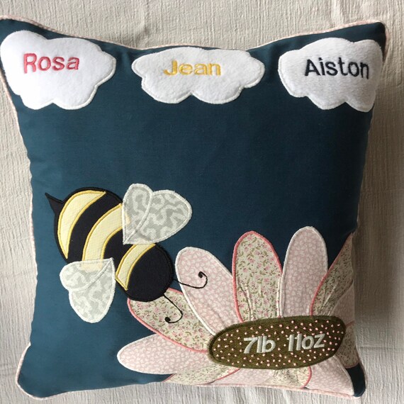 baby cushion personalised