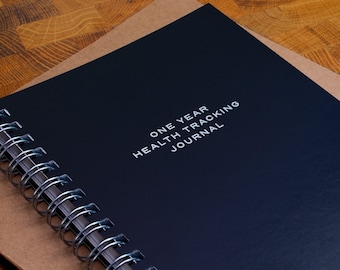 One Year Health Tracking Journal - Health Tracker for Chronic Illness - Spoonie Notebook - Symptoms Tracker - Fibromyalgia Tool