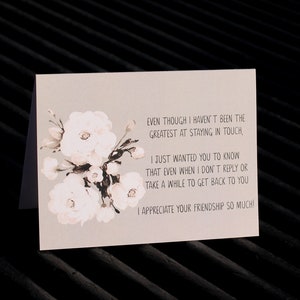 I'm Missing You Greeting Card Cards for Friends Long distance relationship keeping in touch image 1