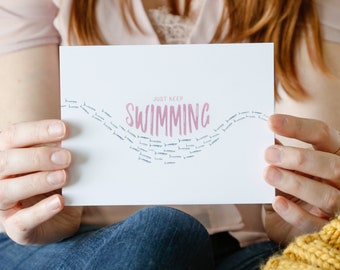 Just Keep Swimming Encouraging Card - Thinking of You Card - You Are Not Alone Card - You Will Get Through This - Pandemic Coronavirus Card