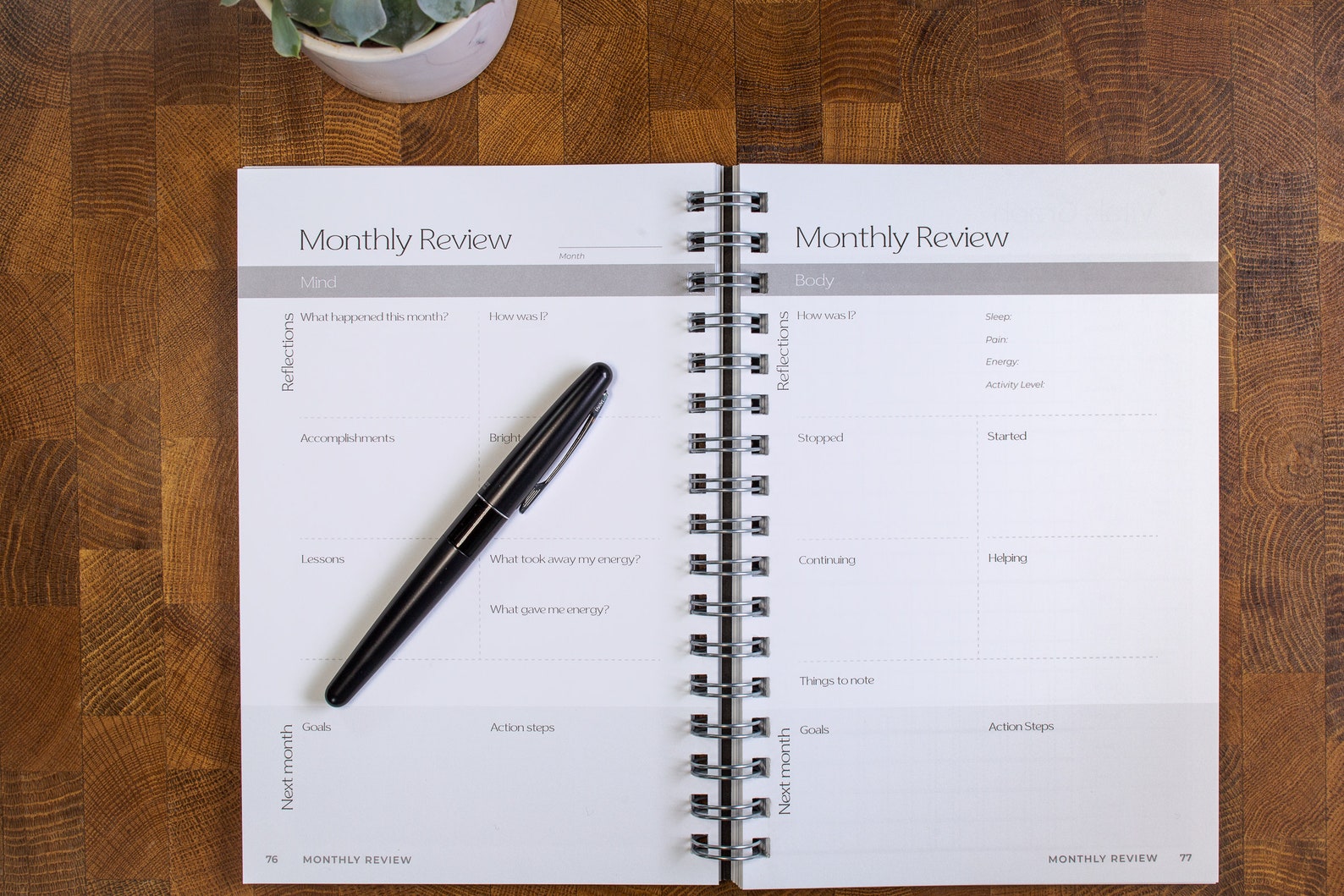 One Year Health Tracking Journal - Health Tracker for Chronic Illness ...