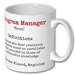 PROGRAM MANAGER DEFINITION mug, program manager, program manager gift, program manager gift idea, gift for program manager, program managers image 3
