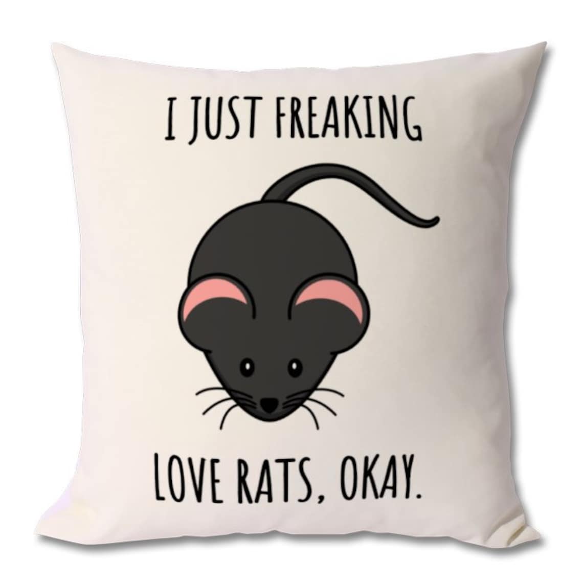 RAT LOVER GIFT Rat Lover Cushion Rat Lover Pillow Rat Lover Etsy