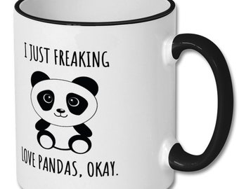 PANDA LOVER GIFT, panda mug, panda gift, panda lover mug, panda fan, panda lover coffee mug, panda lover funny gift, panda lover present