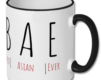 Bae BEST ASIAN EVER mug, asian, asian friend gift, asian mug, asian gift, gift for asian friend, asian mug, asian bestie, asian best friend