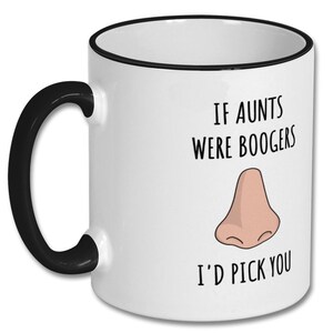 AUNT BOOGER JOKE, aunt mug, aunt present, aunt birthday gift, aunt birthday, aunt christmas, aunt birthday present, aunty gift