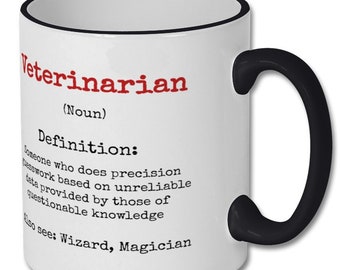 VET DEFINITION MUG, veterinarian gift, vet gift, veterinarian present, vet present, veterinarian coffee mug, vet coffee mug, gift for vet