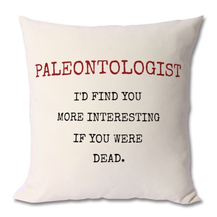 PALEONTOLOGIST GIFT paleontologist cushion paleontologist Etsy
