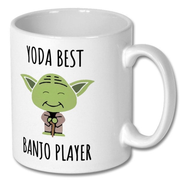 MEILLEURE tasse BANJO PLAYER, joueur de banjo, tasse de joueur de banjo, cadeau de joueur de banjo, tasse de café de joueur de banjo, idée de cadeau de joueur de banjo