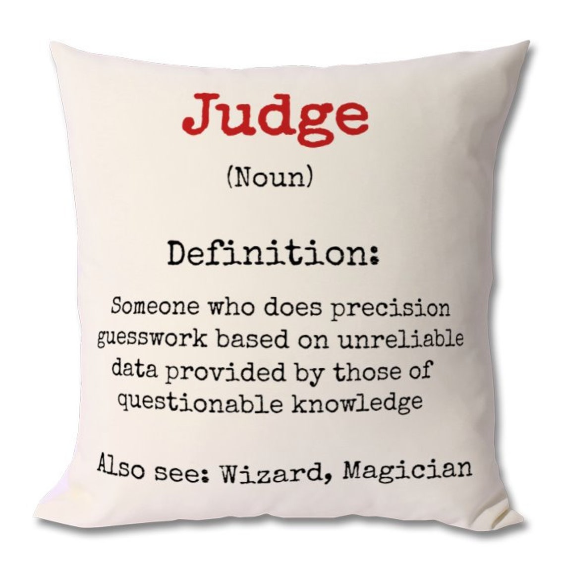 JUDGE DEFINITION CUSHION Gift Judge Gift Judge Gift Idea Etsy UK