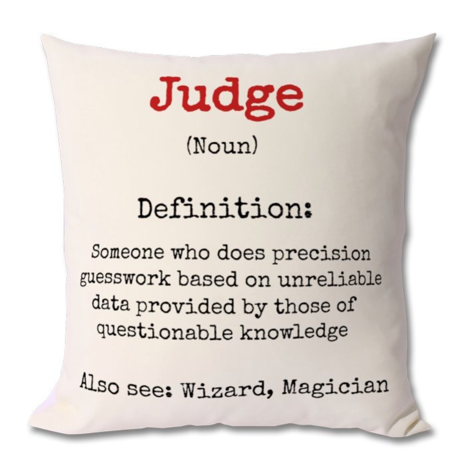 JUDGE DEFINITION CUSHION Gift Judge Gift Judge Gift Idea Etsy UK