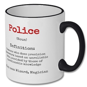 POLICE FUNNY DEFINITION mug, police present, gift for police, police coffee mug, police gift idea, police officer gift, policeman gift